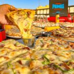 بيتزا خضار وسط