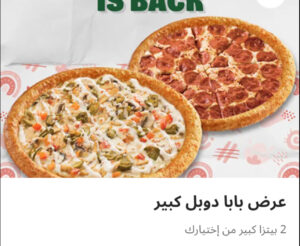 ٢ بيتزا لارج
