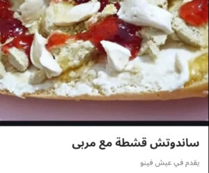 ساندوتش قشطه ومربي