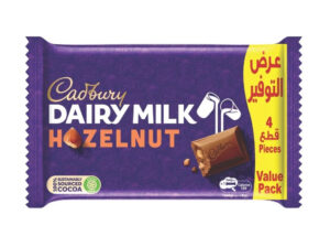 كادبوري بالبندق ٤ قطع