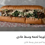 شاورما لحم وسط عادي