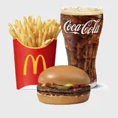 دوبل بيف برجر وجبة كبيرة