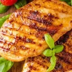 صدور الدجاج المشوي