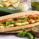 ساندوتش جبن حلوم مشوي