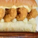 ساندوتش جمبري مقلي مع صوص رانش