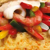 ساندوتش مأكولات بحرية مشكل كبير